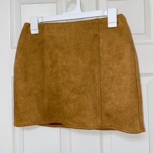 Suede Mini Skirt